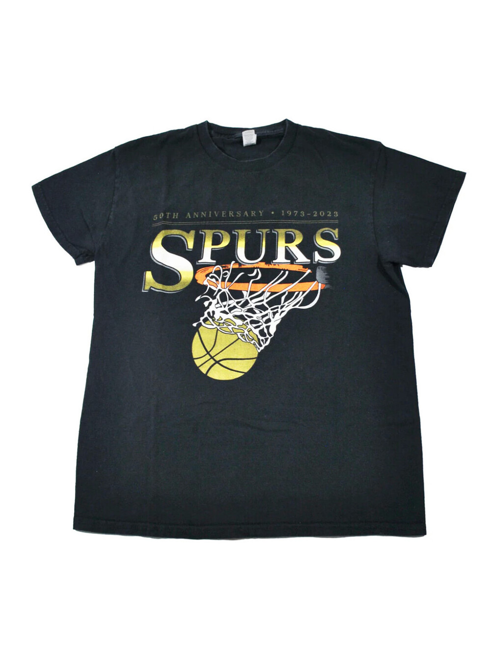 San Antonio Spurs 50th Anniversary NBA Basketball Black Shirt Size Medium
